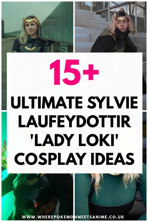 Best DIY female Loki Sylvie Laufeydottir cosplay ideas Sylvie Loki Cosplay Diy, Lady Loki Costume Diy, Loki Cosplay Female Diy, Diy Sylvie Costume, Loki And Sylvie Costume, Sylvie Loki Costume, Loki Costume Female Diy, Diy Loki Costume, Loki Cosplay Female