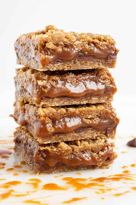 Salted Caramel Oatmeal, Oatmeal Streusel Topping, Oatmeal Carmelitas, Oatmeal Cookie Crust, Caramel Oatmeal, Food Polls, Cookie Tree, Chocolate Oatmeal Bars, Brown Sugar Oatmeal