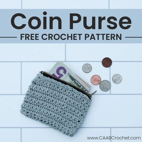 Crochet Coin Purse Pattern, Purse Patterns Free, Cash Safe, Coin Purse Pattern, Crochet Coin Purse, Knit Items, Crochet Hot Pads, Crossbody Bag Pattern, Boho Belt