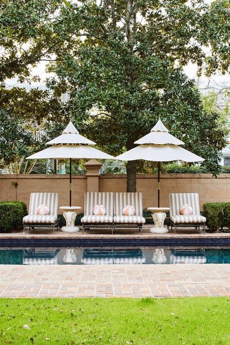 Patio With Pool, Patricia Altschul, Home With Pool, Mario Buatta, Backyard Plan, Charleston Homes, Southern Homes, Southern Home, Traditional Home