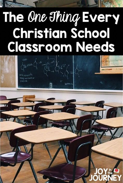 The One Thing Every Christian School Classroom Needs: Blog post filled with ideas and freebies for Christian school teachers. Connect with your students in a special, meaningful, lasting way. Christian School Classroom, Christian School Bulletin Boards, Christian Classroom, Classroom Needs, Middle School Classroom Decor, School Planning, Christian High School, Teachers Room, Sunday School Classroom