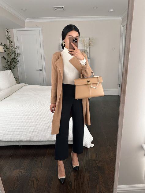 Work Outfits With Boots, Outfits With Boots, Petite Work Outfits, Long Sweater Jacket, Fall Business, Blouse Ideas, Boots Outfit Ankle, Work Pants Women, Business Casual Outfits For Work