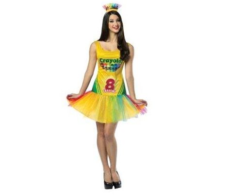 32 'Sexy' Halloween Costumes That Make Absolutely No Sense Crayon Fancy Dress, Halloween Costume Teenage Girl, Crayon Dress, Crayon Costume, Cheer Costumes, Costumes For Teenage Girl, Box Costumes, Fancy Dress Outfits, Crayola Crayons