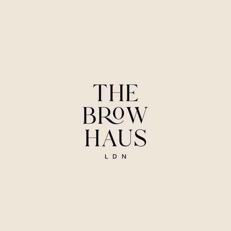 Brand Design & Social Media Content on Instagram: "Passion Project | 3/3 The Brow Haus: Secondary logo variation 🤎 . . . . . . . . . . . #logodesign #nailtech #nailartist #naillogo #hairdresser #hairlogo #beauty #beautylogo #girlylogo #weddinglogo #photographylogo #boutique #branding #brandingdesign #contentcreator #contentmarketing #girlboss #branding #brandidentity #brandingdesign #marketing #creativecontent #designinspiration #nailacademy #nailartist #nailsofinstagram #aesthetics #aesthetic Eyebrow Business Logo, Brow Names Ideas, Eyebrow Branding, Hair Dresser Branding, Hairdresser Social Media, Brow Branding, Pmu Logo, Hairdresser Branding, Hairdressing Logo