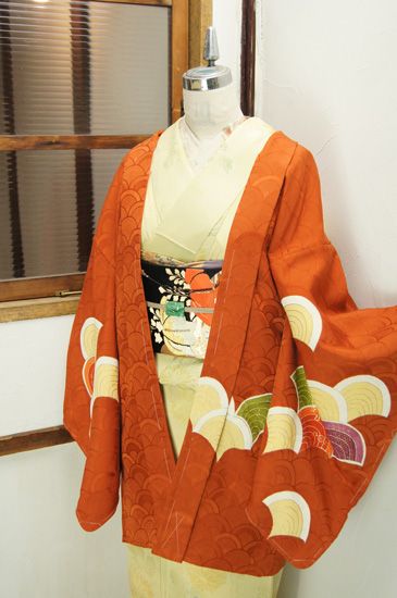 Orange Haori Oc Moodboard, Orange Kimono, Kimono Art, Japan Kimono, Japanese Clothing, Daily Clothes, Kny Oc, Ethnic Outfits, Traditional Clothes