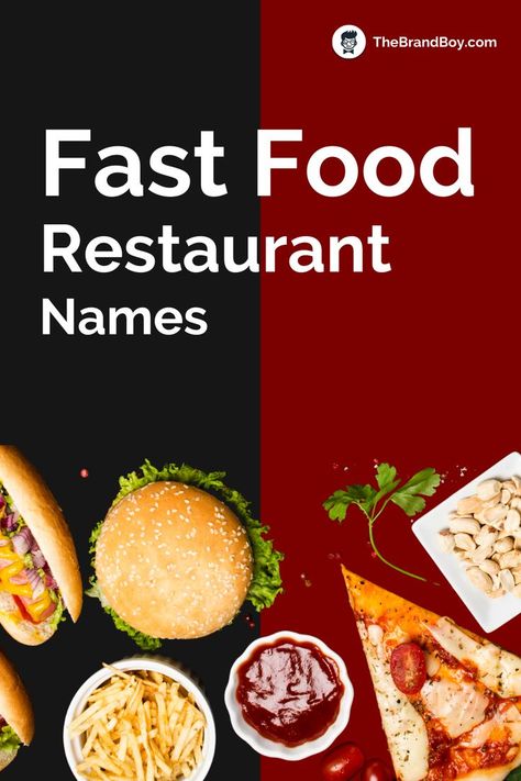 Fast Food Restaurant Names Burger Names Ideas Fast Foods, Fast Food Restaurant Names Ideas, Restaurant Names Ideas, Food Blog Names, Fastfood Restaurant, Food Fair, Best Fast Food, Fast Food Menu, Clam Recipes