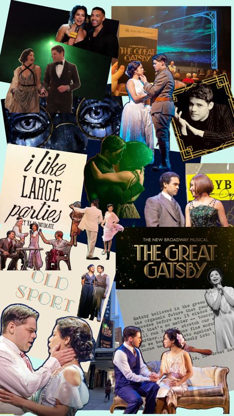 Great Gatsby Wallpaper Iphone, Musical Aesthetic Wallpaper, Great Gatsby Musical, The Great Gatsby Musical, Broadway Wallpaper, Musical Aesthetic, Theater Things, Broadway Theme, Musical Wallpaper