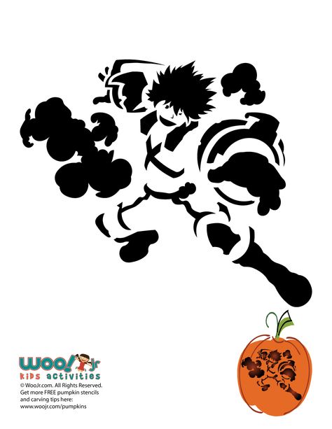 My Hero Pumpkin Stencils Bakugo | Woo! Jr. Kids Activities Bakugo Pumpkin Carving, Anime Pumpkin Stencil, All Might Pumpkin, Mha Pumpkin Carving Ideas, Anime Pumpkin Carving Stencil, Mha Pumpkin Carving, Anime Pumpkin Carving Ideas, Anime Pumpkin Carving, Pumpkin Carving Ideas Templates