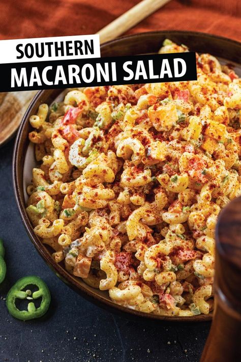 Southern Macaroni Salad, Easy Corn Salad, Macaroni Salad Ingredients, Creamy Macaroni Salad, Summer Nostalgia, Corn Salad Recipe, Pimento Cheese Recipes, Easy Corn, Best Macaroni Salad