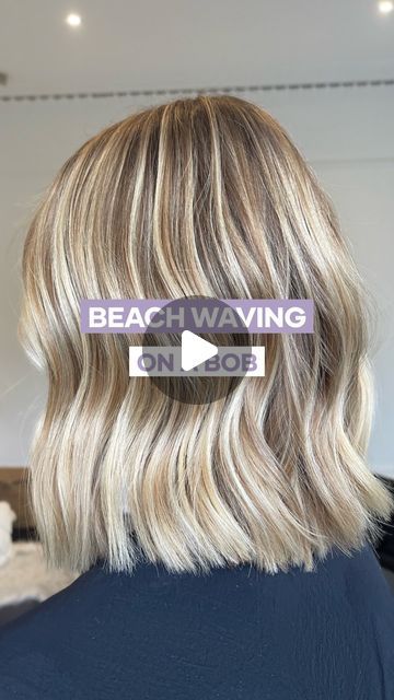 Wave Bob Hairstyles, Short Beach Waves, Style A Bob, Waves For Short Hair, Futuristic Hair, Beach Waves For Short Hair, Perfect Beach Waves, Beach Waves Hair Tutorial, Celtic Hair