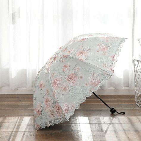 This item is for 1 x Umbrella Material: polyester, vinyl Frame Material: Alloy Steel Handle Material: Rubber Color: blue, green, pink. purple Size: open diameter 37.4 inch/95 cm, folded length 9.6 inch/24 cm Note: 1. Double layer sun protection lace umbrella 2. Please allow 0-1 cm discrepancy due to different measurement method. 3. Due to monitor setting and photo shooting light,there may be slight color difference between the picture and the actual item. SKU: 923-B302 TY Parasol Wedding, Uv Umbrella, Lace Umbrella, Lace Parasol, Cute Umbrellas, Pink Umbrella, Vinyl Frames, Automatic Umbrella, Rain Umbrella