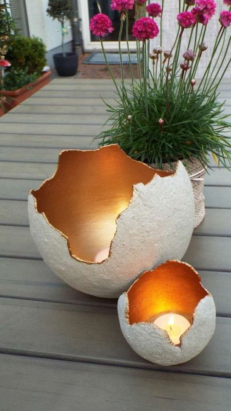 Drátěná Socha, Decoration Beton, Driveway Design, Concrete Diy Projects, House Landscaping, Cement Planters, Diy Candle Holders, Front House, Concrete Crafts