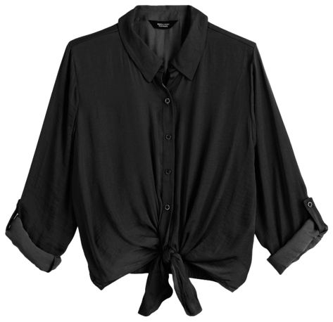 Women's Simply Vera Vera Wang Tie Front Rolltab Shirt Vera Wang Collection, Petite Size Chart, Simply Vera Wang, Simply Vera, Womens Size Chart, Petite Size, Vera Wang, Cuff Sleeves, Modern Fit