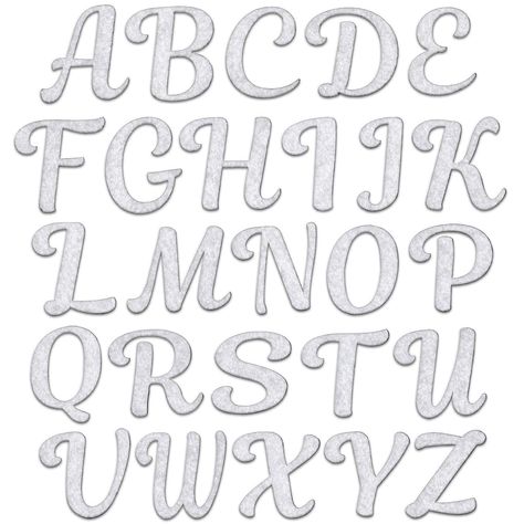 PRICES MAY VARY. DIMENSIONS — All Letters are 2.25" tall and vary in width depending on the letter. WHAT'S INCLUDED — Package includes (26) Letters. One of each letter. HOW TO APPLY — The Letters can be ironed on, sewn on or glued on. MADE TO LAST — Our patches are made with only the best material and glue. PERFECT FOR — Great for shirts, sweaters, pillows, bags, hats, clothing, banners and more! Kit Includes One of each Letter. 26 pieces total. Beautiful cursive felt letters may be used to personalize your garments or accessories. Great for spelling out words or names. Each letter varies in height and width, most measure approximately 2″ tall. Iron-On Instructions 1. Pre-heat iron to the med-high cotton temperature setting (without steam) and select a hard, flat pressing surface (not a pa Plastic Canvas Cursive Letters Alphabet Pattern, Cursive Banner Cricut, Mickey Mouse Alphabet Letters Disney Fonts, Abc Lettering For Kids, Plastic Canvas Cut Out Letters, Wallpaper Letters Alphabet, Schriftvorlagen Abc, How Do I Make An Outline Of My Letters For Cricut, Cursive Abc Chart