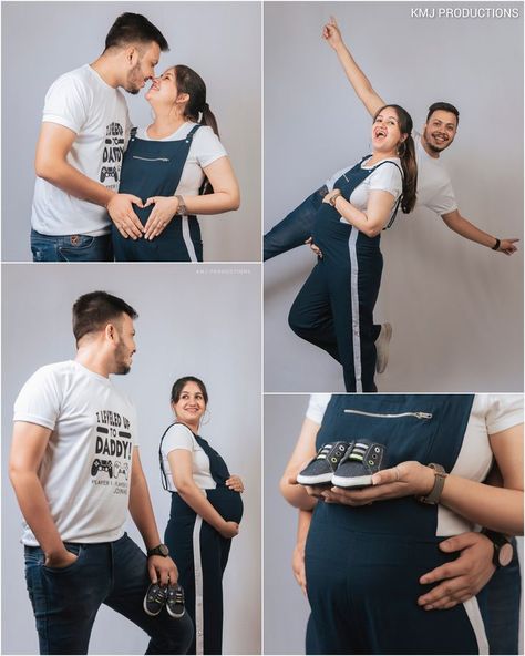 Maternity Shoot Dresses, Couple Maternity Poses, Maternity Props, Maternity Shoot Outfit, Maternity Picture Outfits, Maternity Studio Photoshoot, Indoor Photoshoot, Studio Maternity Photos, Maternity Photography Poses Outdoors