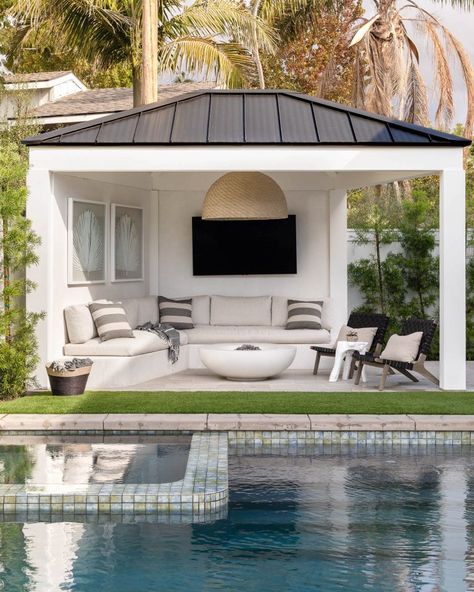 Patio Tile Ideas, Tile Pattern Ideas, Small Patio Ideas, Newport Beach Homes, Rustic Fire Pits, Backyard Shade, The Spruce, Fire Pit Ideas, Patio Inspiration