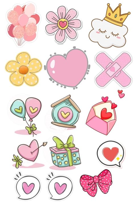 Kawaii Doodles Cute Sticker, Animal Stickers Printable, Butterfly Stickers Printable, Birthday Stickers Printable, Coffee Stickers Printable, Kpop Stickers Printable, Kawaii Clipart, Cute Easy Doodles, Stickers Kawaii