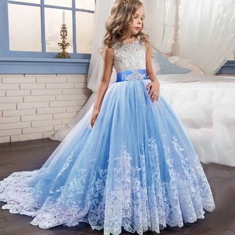 Long Flower Dress, Vintage Ball Gowns, Sweet Party, Girls Christmas Dresses, Girl Princess Dress, Long Bridesmaid Dress, Lace Dress Long, Colored Wedding Dresses, Dresses Elegant