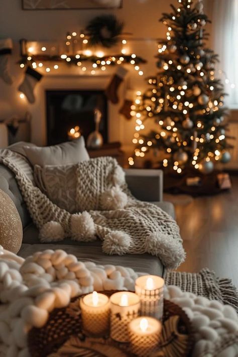 Inspiring Christmas Theme Office Decor Tips Holiday Aesthetic Christmas, The Holiday Christmas Aesthetic, Cosy Christmas Tree, Christmas Mood Board Aesthetic, Fall Christmas Decor, Cozy Christmas Background, Cozy Winter Home Decor, Monochromatic Christmas Decor, Workplace Christmas Decorations