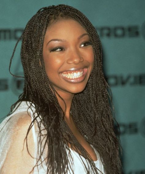 5 modern micro braid styles that would make Brandy jealous. #Beauty #Hair #Braids #MicroBraids #Brandy Burnett Hair, Poc Hairstyles, Brandy Braids, Color Stripping Hair, Micro Braids Styles, Brown Princess, Mini Braids, Micro Braids Hairstyles, Brandy Norwood