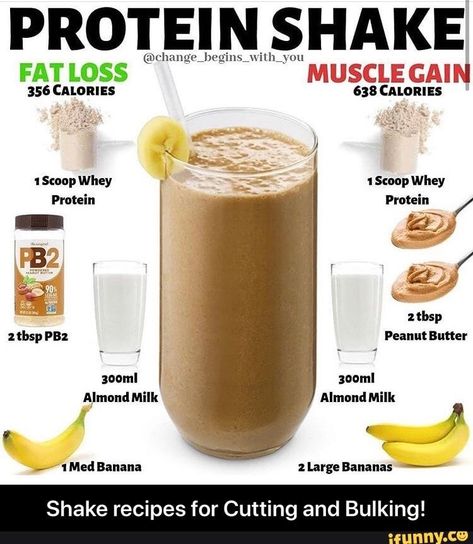 Banana Shake Recipe, Healthy Protein Shake Recipes, Easy Protein Shakes, Homemade Protein Shakes, Whey Protein Recipes, Healthy Protein Shakes, Resep Diet Sehat, Vanilla Protein Shakes, Protein Shake Smoothie