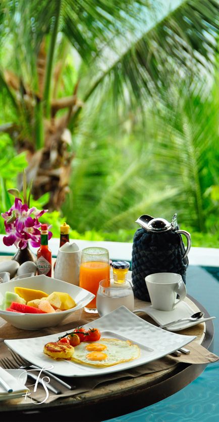 Tropical getaway...Four Seasons Koh Samui, Thailand  www.islandescapes.com.au Tropical Breakfast, Aesthetic Products, Breakfast Aesthetic, Hotel Breakfast, Four Seasons Resort, Tropical Resort, Tropical Getaways, Julia Child, Koh Samui