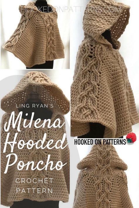 Poncho Pattern Crochet, Hooded Poncho Pattern, Poncho Crochet Pattern, Crochet Cape, Poncho Crochet, شال كروشيه, Crochet Poncho Patterns, Kids Crochet, Crochet Design Pattern