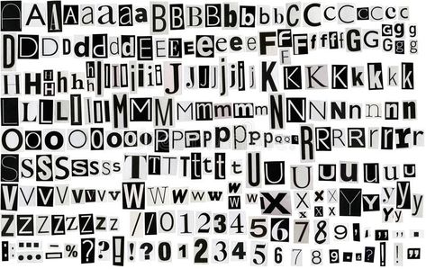 Newspaper clippings alphabet. Newspaper, magazine alphabet with letters, numbers , #sponsored, #magazine, #letters, #alphabet, #Newspaper, #clippings #ad Magazine Letters, Letters Aesthetic, Newspaper Letters, Cut Out Letters, Newspaper Magazine, Alfabet Letters, 그림 낙서, Aesthetic Letters, Magazine Collage