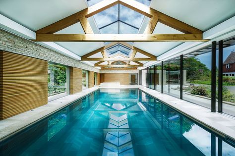 Image 2 of 20 from gallery of The Pool House / Re-Format. Photograph by Martin Gardner Pool House Design, Indoor Pool House, Pool House Decor, Modern Pool House, Indoor Swimming Pool Design, Moderne Pools, Indoor Pool Design, Piscina Interior, Indoor Pools