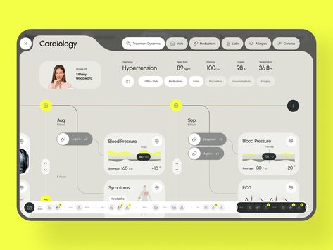 Medical App Ui Design, Electronic Health Record, Health Record, Ui Ux 디자인, Medical App, App Design Layout, User Centered Design, Ui Design Trends, Data Visualization Design