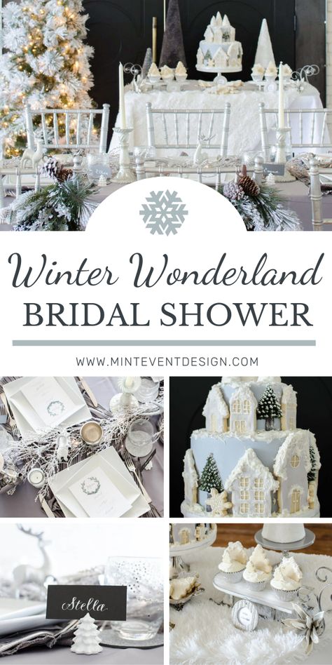 Winter Garden Bridal Shower Ideas, Snow Bridal Shower Ideas, Winter Bridal Shower Games, Winter Bridal Shower Ideas Decorations, Winter Wonderland Bridal Shower Theme, Winter Wonderland Tea Party, Bridal Shower Ideas Winter, Winter Wedding Shower Ideas, Snow In Love Bridal Shower Theme