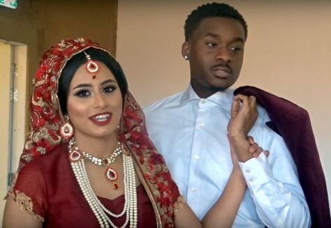 Say hello to Keith, Bajan and Vincentian (Afro Caribbean), and his wife, Tahera, Pakistani and East Indian. They are a beautiful couple who first met in 2010 in Birmingham, UK and they are perfect together! Their chemistry on their Youtube channel... Blindian Couples, Black And White Dating, Afro Caribbean, Indian Marriage, Interracial Family, Black And White Couples, Interracial Wedding, Interacial Couples, Mixed Couples