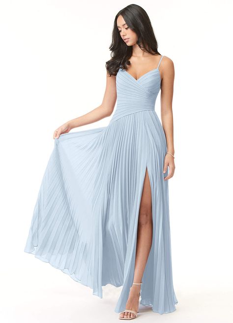 Azazie Vini Mist Bridesmaid Dresses | Azazie Light Blue Bridesmaid, Lavender Bridesmaid Dresses, Preppy Prom, Bridesmaid Dresses Azazie, Blue Bridesmaid Dress, Purple Bridesmaids, Chiffon Bridesmaid Dresses, Azazie Bridesmaid Dresses, Beach Bridal