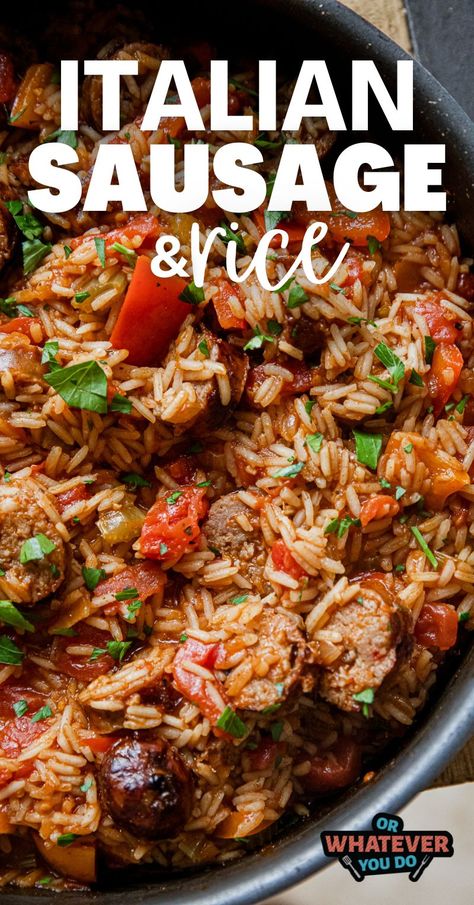 Sausage Dinner Recipes Crockpot, Sausage Dinner Ideas Easy, Sausage Link Meal Ideas, Sweet Sausage Dinner Recipes, Grounded Italian Sausage Recipes, Italian Sausage And Bacon Recipes, Sweet Italian Sausage And Rice Recipes, Italian Pork Sausage Recipes Dinner, Healthy Dinners With Italian Sausage