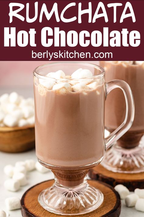 Rumchata Hot Chocolate Crock Pot, Rumchata Hot Chocolate, Chocolate Drink Recipes, Spiked Hot Chocolate, Classic Hot Chocolate, Homemade Hot Cocoa, Chocolate Whipped Cream, Delicious Hot Chocolate, Hot Chocolate Drinks