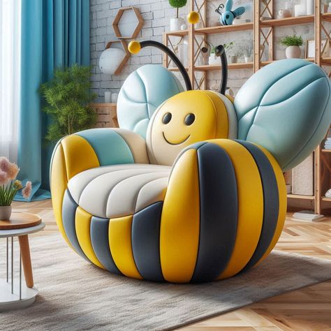 Bee Chair Bee Reference, Chair Art, Unique Sofa, Luxurious Furniture, Neural Art, Art Deco Artwork, Wooden Educational Toys, Unique Furniture Design, Woodworking Cabinets