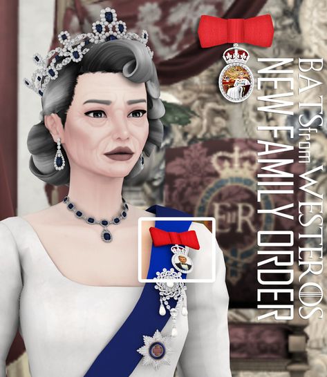 New Family Order - BatsFromWesteros | BatsFromWesteros on Patreon Queen Elizabeth Crown, Royalty Clothing, Royal Hairstyles, Royalty Crown, Sims Medieval, Mod Hair, Sims 4 Game Mods, Sims 4 Dresses, Los Sims