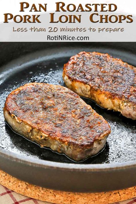 Pork Loin Steak Recipes, Boneless Pork Loin Recipes, Pork Loin Chops Recipes, Roast Pork Chops, Roasted Pork Loin, Boneless Pork Loin Chops, Cooking Pork Chops, Boneless Pork Loin, Loin Chops