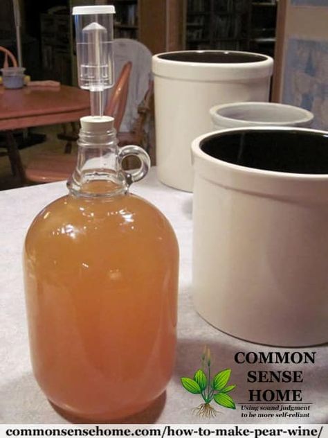 Pear Wine Recipe, Rhubarb Wine, Pear Wine, Wine Making Recipes, Homemade Wine Recipes, Wine Yeast, Homemade Alcohol, Wine Recipe, Moonshine Recipes