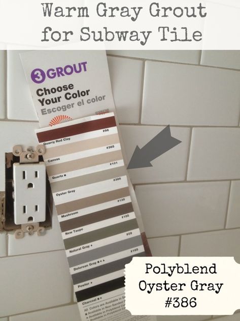 Grey Tile Grout, Tile Grout Color, Grout Colors, Gray Grout, Trendy Kitchen Backsplash, Gray Tile, Grey Subway Tiles, Grey Grout, White Subway Tile