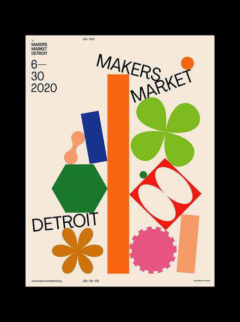 Makers Market Poster, Market Branding Design, Art Market Poster, Market Graphic Design, Market Poster Design, Community Branding, Market Branding, Process Illustration, Simple Poster Design