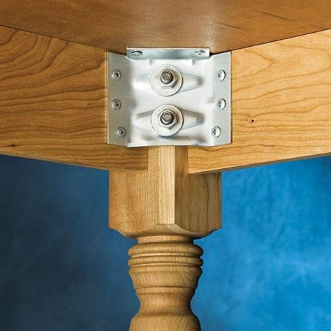 3" X 4-3/4" Kerf Mount Corner Bracket, Set of 4 Table Leg Brackets, Farmhouse Table Legs, Build A Table, Corner Brackets, Essential Woodworking Tools, Rockler Woodworking, Cool Woodworking Projects, Woodworking Workshop, Into The Woods