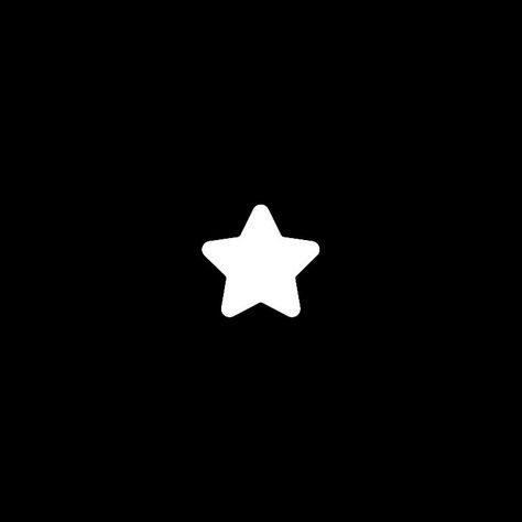 Star Widget Icon White, Stars Aesthetic Black And White, Star App Icon Black, Black Star Widget, White Star Png, Star App Icons, Heart Meanings Emoji, Star Widget, Star Pfp