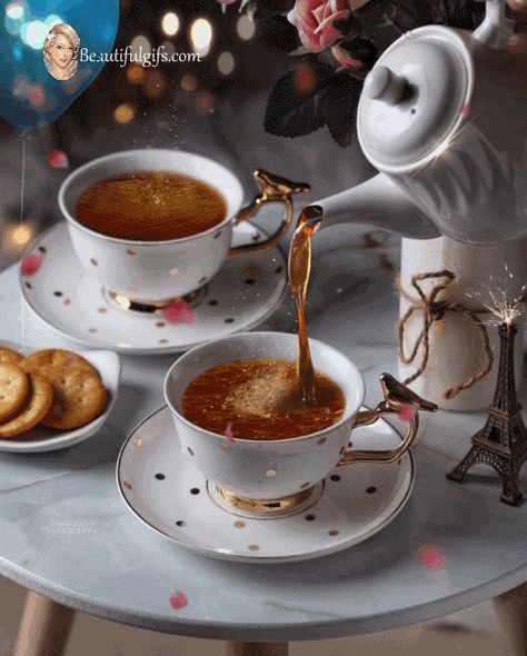 https://usercontent.one/wp/www.beautifulgifs.com/wp-content/grand-media/image/Yummy_tea_time.gif?media=1679145031 Tea Gif, Good Morning Tea, Golden Tea, Good Morning Coffee Gif, Coffee Gif, Afternoon Coffee, Coffee Pictures, Coffee Breakfast, Tea Break