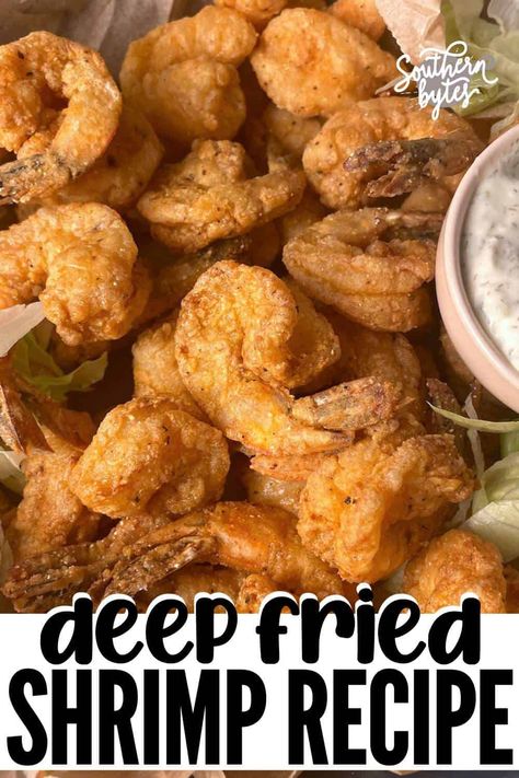 Best Fried Shrimp Recipe, Things To Deep Fry, Fried Shrimp Batter, Fried Shrimp Recipes Easy, Shrimp Batter, Fried Shrimp Recipe, Baked Brisket, Fresh Fish Recipes, Shrimp Meals