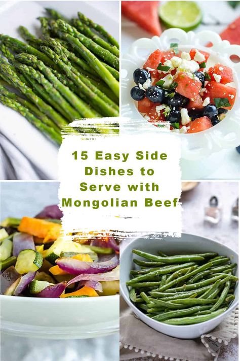 Mongolian Beef Side Dishes, Mongolian Side Dishes, Mongolian Vegetables, Roast Beef Side Dishes, Overnight Pickles, Mangolian Beef, Grilled Chicken Sides, Lamb Side Dishes, Easy Side Dishes