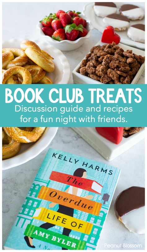 Dessert For Book Club, Book Club Themed Snacks, Demon Copperhead Book Club Food, Book Inspired Snacks, Snacks For Bookclub, Summer Book Club Food, Book Themed Snacks For Adults, Book Themed Party Food, Book Club Treats