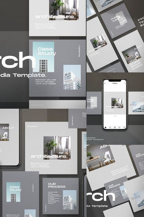 Architecture - Social media Template Architecture Social Media, Architecture Template, Social Media Designs, Social Media Template, Social Media Design, With Love, Social Media, Architecture, Media