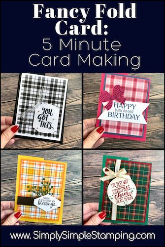 Step By Step Card Making, Easy Cards To Make Simple, Card Making Tutorials For Beginners, Handmade Cards With Patterned Paper, Diy 3d Birthday Cards, Fun Folds For Card Making, Easy Fold Cards, Stampin Up Easy Cards, Card Making Templates Free Printable