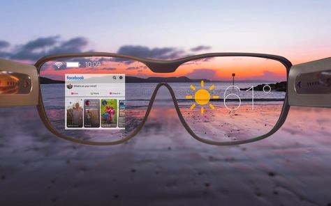 Apple's AR Glasses Might Become Available in 2025 Apple Glasses, Google Glasses, Ar Glasses, Wearable Computer, Ar Technology, Facial Recognition Technology, Smart Glass, Google Glass, Vision Glasses